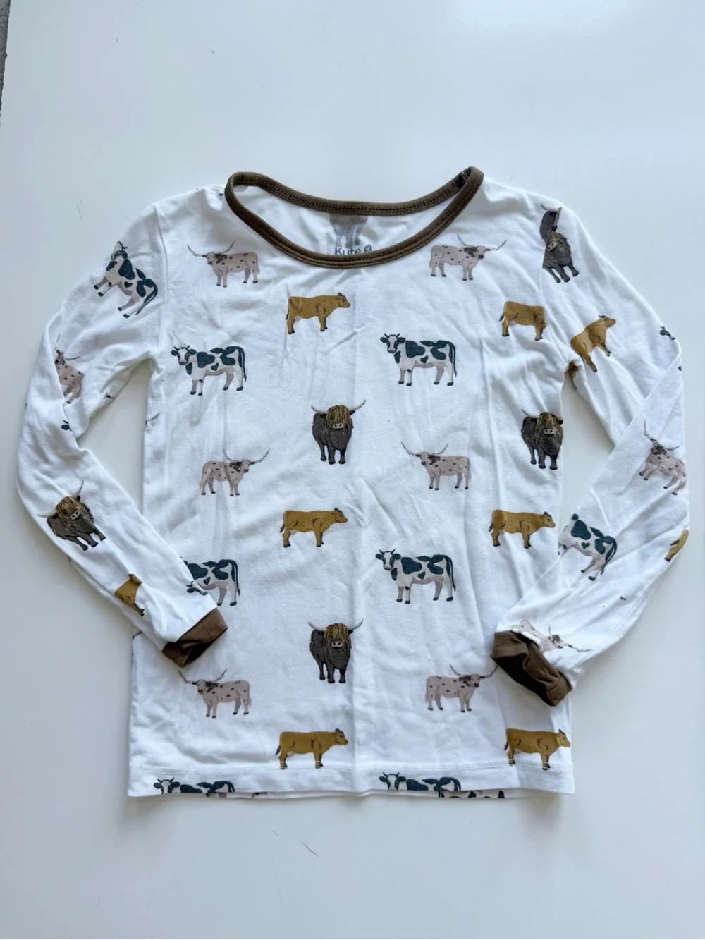 Kyte Baby Cow Print Bamboo Pajamas Size 4T